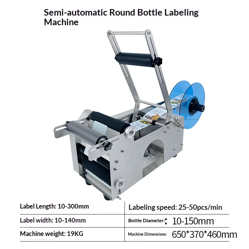 Semi-Automatic Round Bottle Labeling Machine - Image 2