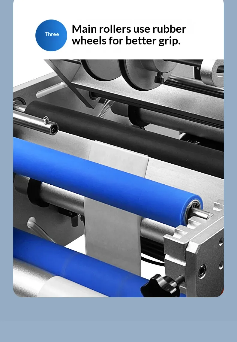 Semi-automatic Aerosol Can Labeling Machine | High Precision Tabletop Sticker Labeler for Tinplate & Spray Cans - Image 5