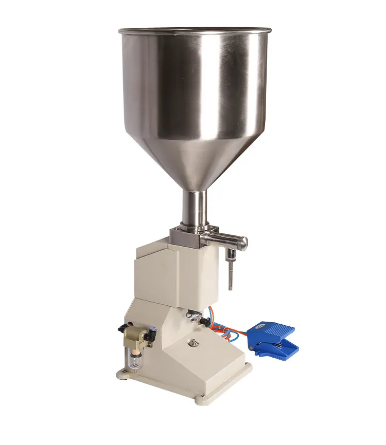 Pneumatic Paste & Liquid Filling Machine | 15-100ml Manual/Semi-auto Tabletop Bottle Filler