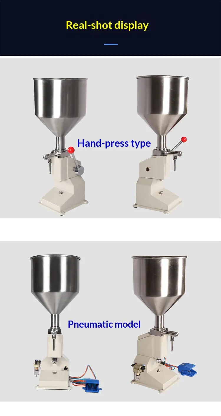 Pneumatic Paste & Liquid Filling Machine | 15-100ml Manual/Semi-auto Tabletop Bottle Filler - Image 2