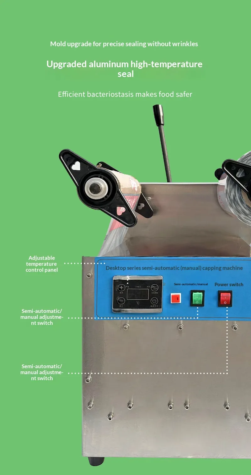 Manual Tabletop Tray Sealing Machine | Desktop Plastic Food Container Sealer - Image 3
