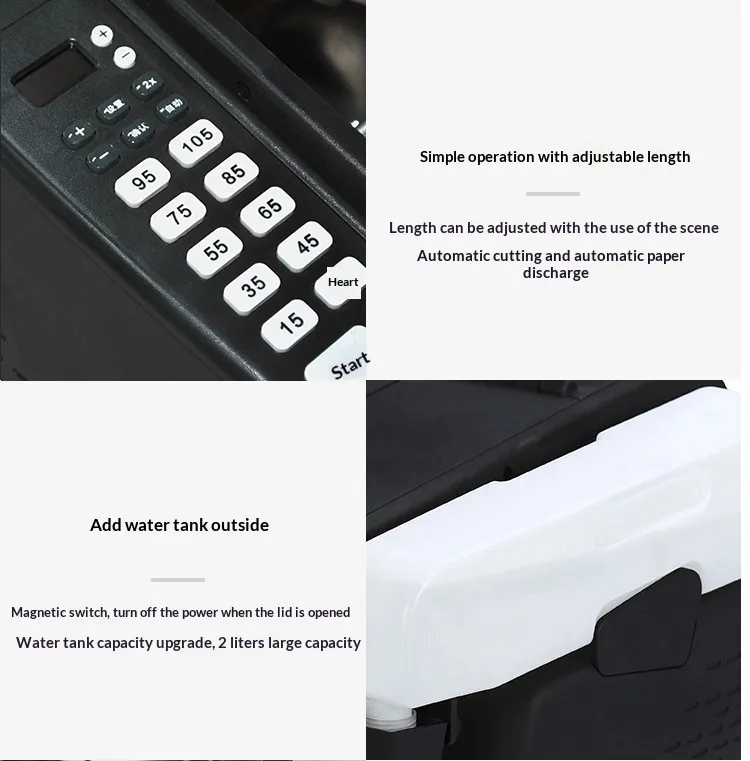 Electric Gummed Tape Dispenser with PLC Touch Screen | Automatic Water-Activated Tape Cutter - Image 5