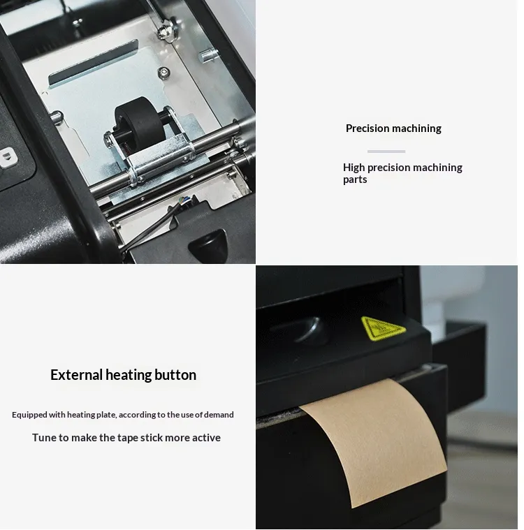 Electric Gummed Tape Dispenser with PLC Touch Screen | Automatic Water-Activated Tape Cutter - Image 6