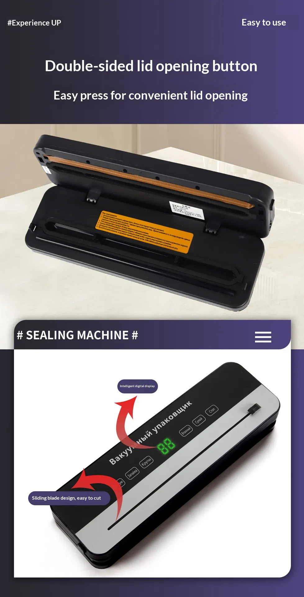  Multifunctional Vacuum Sealer Machine for Food Preservation | Dry & Moist Modes for Home & Commercial Use - Image 4